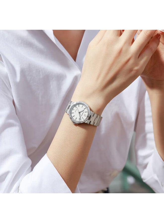 Rossini Women's Diamond-studded Steel Band Quartz Watch Elegant Chinese Brand Ladies' Watch Birthday Christmas Valentine's Day Gift For Women - Image 2