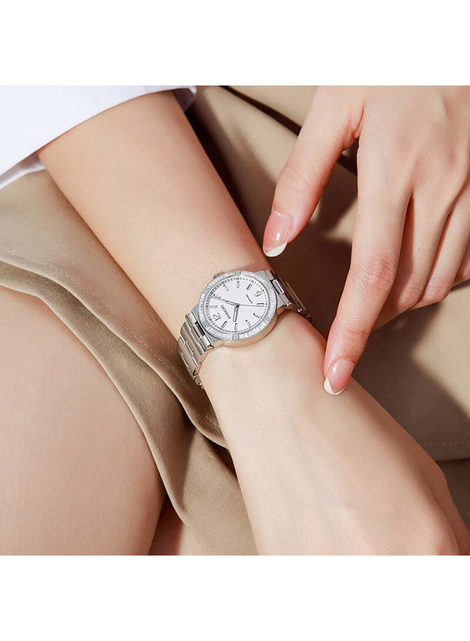 Rossini Women's Diamond-studded Steel Band Quartz Watch Elegant Chinese Brand Ladies' Watch Birthday Christmas Valentine's Day Gift For Women - Image 1