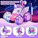 Logth Unicorn Toys RC Car for Girls 46 BeginnerFriendly Cute Remote Control Toy HighSpeed AllTerrain 360Flips Stunt Cool Blinky Lights Ideal Christmas Birthday Gift for Age 3 4 5 6 7 8 Purlple - Image 4