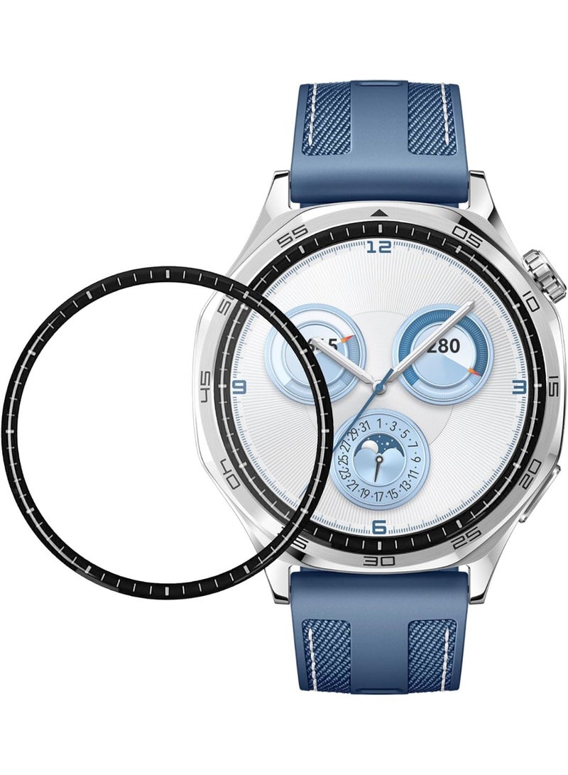 Screen Protector For Huawei Watch GT 5 46mm, 3D Curved Soft Edge Protective Film [Anti-Scratch] [Bubble Free] [Ultra Shatterproof] [High Sensitive] (Not Glass) For Huawei Watch GT5 46mm - Image 1