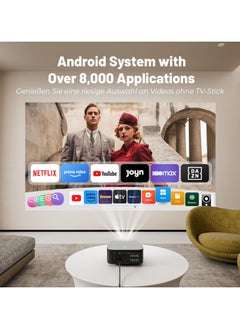 Generic 【Official Netflix】Focus Electronic 】Projector 4K 1080P Native Full HD Projector 25000 Lumens Home Cinema, WiFi Bluetooth Android Video Projector with YouTube/Prime Video  - Image 2