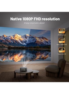 Generic 【Official Netflix】Focus Electronic 】Projector 4K 1080P Native Full HD Projector 25000 Lumens Home Cinema, WiFi Bluetooth Android Video Projector with YouTube/Prime Video  - Image 4