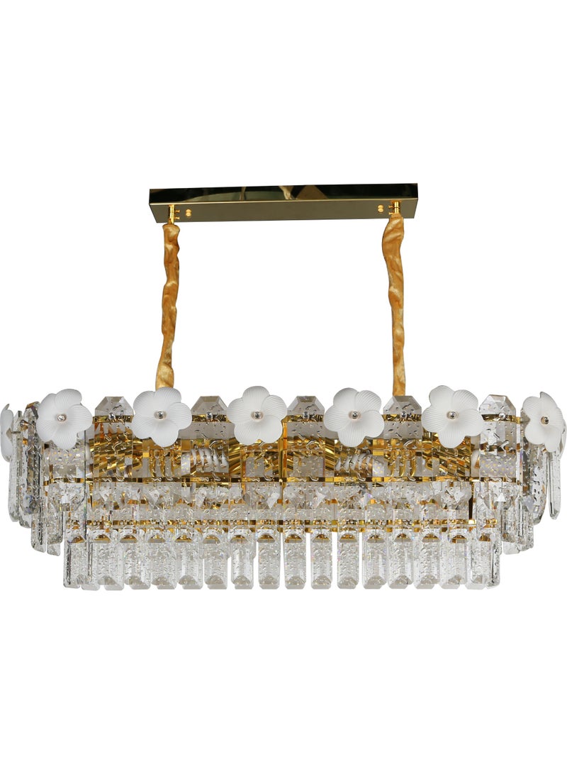 Hummer Gold Crystal Chandelier – E14*10L – Diameter: 800×300 mm - Image 3