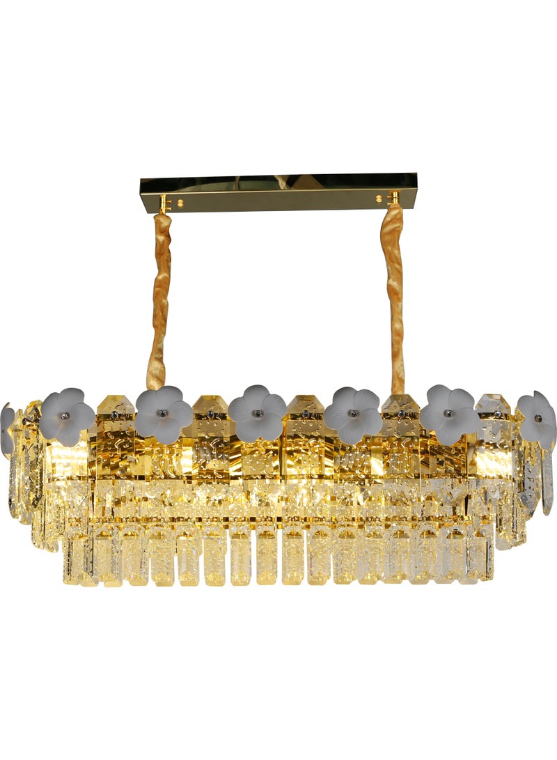 Hummer Gold Crystal Chandelier – E14*10L – Diameter: 800×300 mm - Image 2