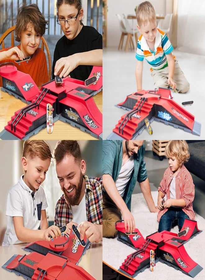 CLA6 مجموعة CLA6 Mini Skatepark | لوح تزلج مصغر للمبتدئين | أدوات وعجلات وكتاب إلكتروني مجاني | - Image 5