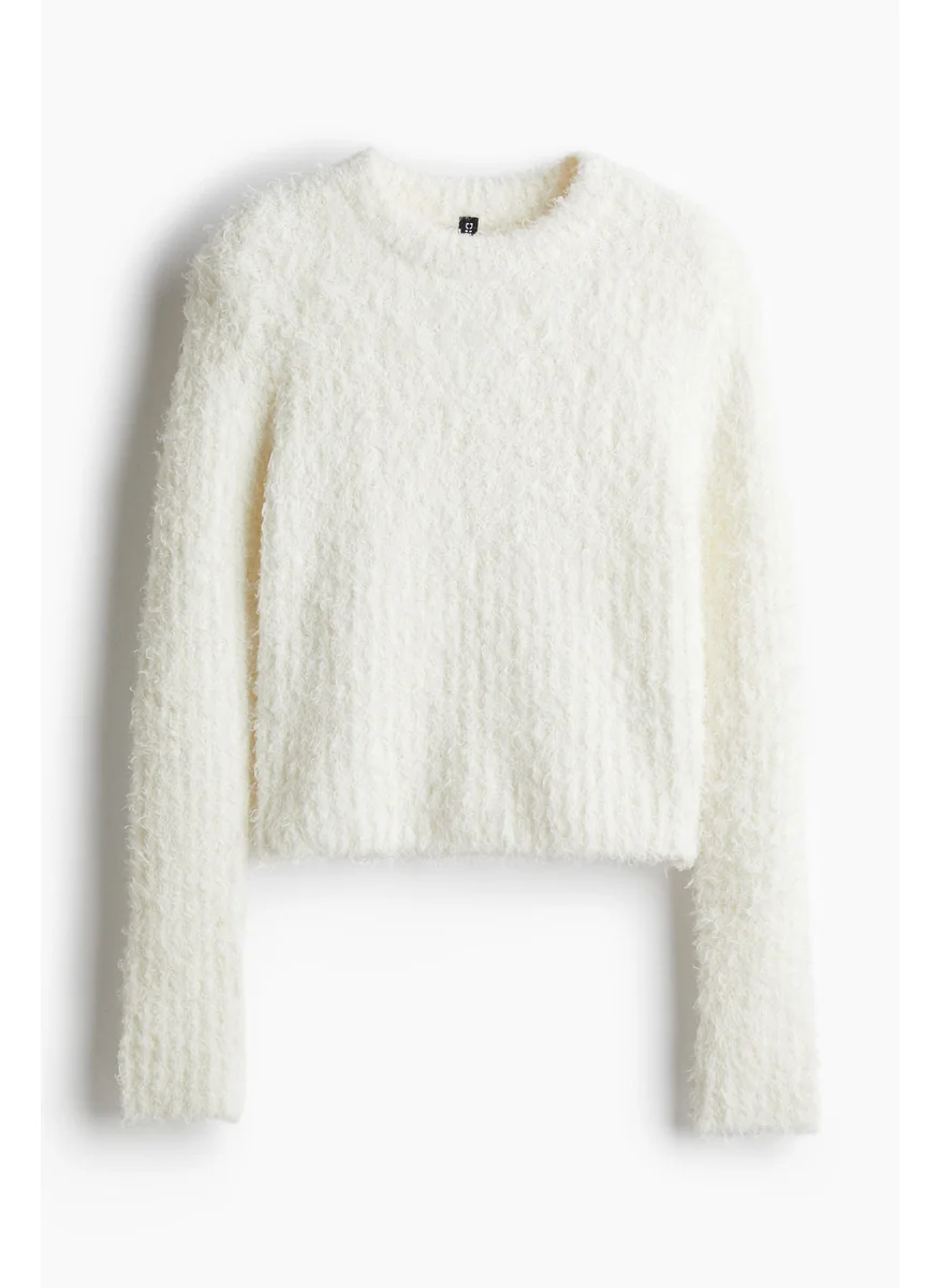 H&M Shoulder-Pad Fluffy-Knit Jumper