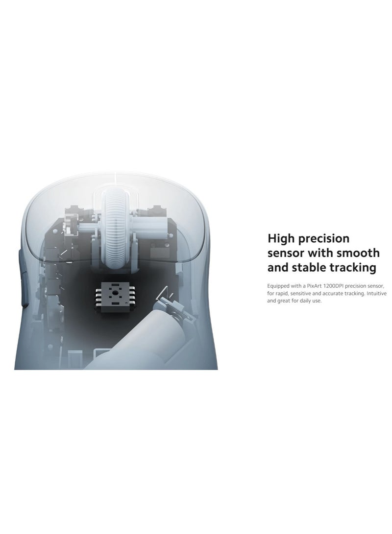 Xiaomi Wireless Mouse 3 | TTC Silent Keys | Dual 2.4GHz And Bluetooth Modes Pairing With Up To 3 Devices | PixArt 1200DPI Precision Sensor | Black - Image 4