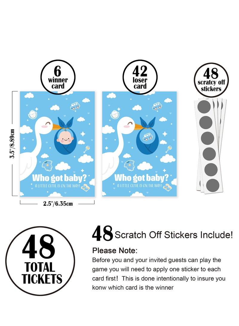 XIYU بطاقات سحب ألعاب كشف جنس الطفل، بطاقة سحب ممتعة، لكشف جنس حفاضات السحب للأولاد والبنات، بطاقات سحب لطيفة لألعاب الأطفال - Image 4