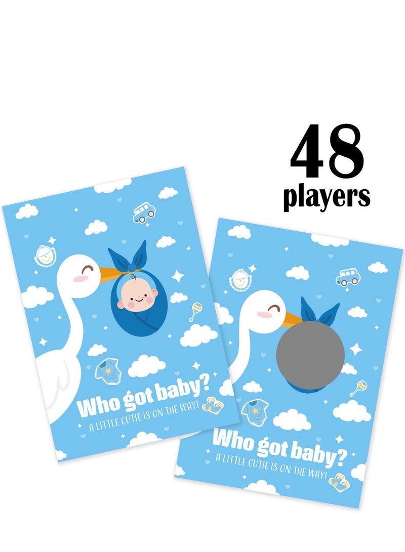 XIYU بطاقات سحب ألعاب كشف جنس الطفل، بطاقة سحب ممتعة، لكشف جنس حفاضات السحب للأولاد والبنات، بطاقات سحب لطيفة لألعاب الأطفال - Image 2