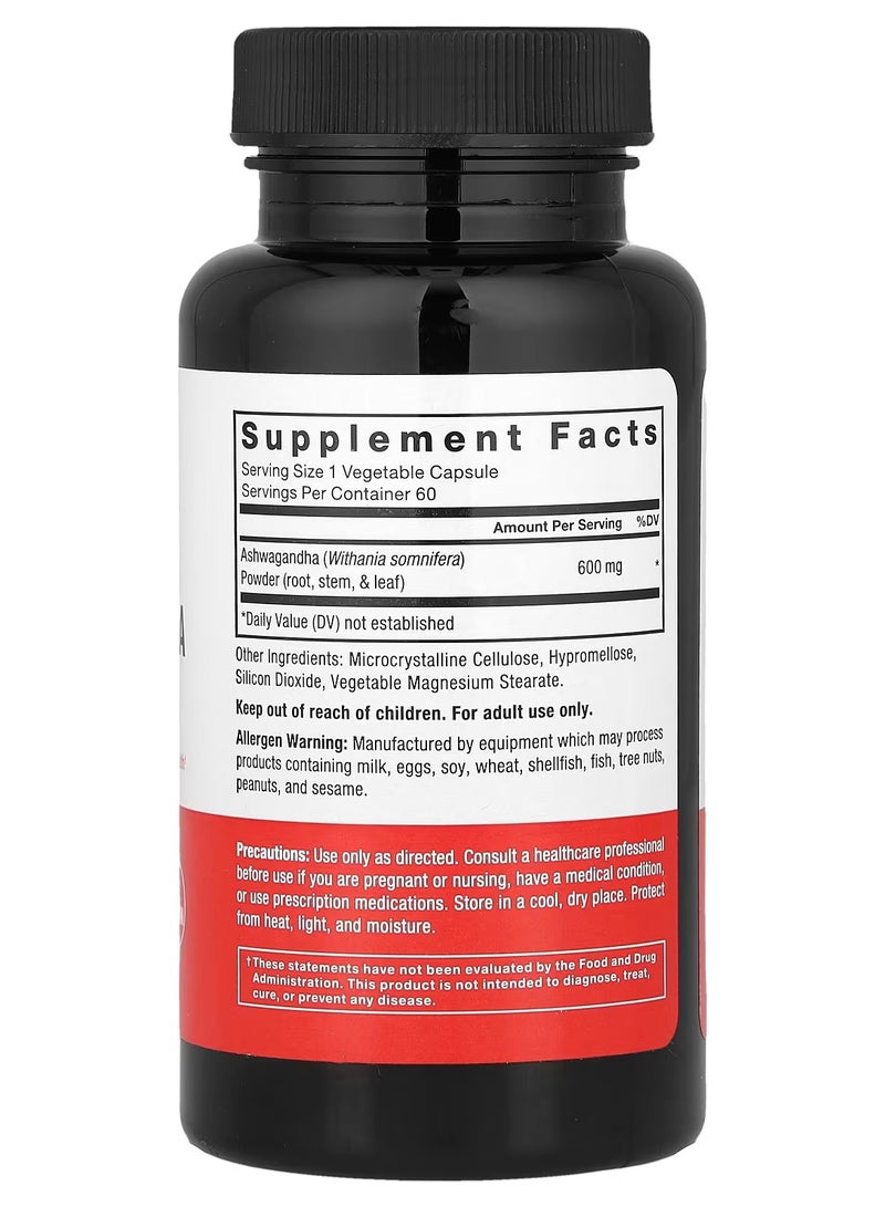 Force Factor Ashwagandha 600 mg 60 vegetarian capsules  - Image 2