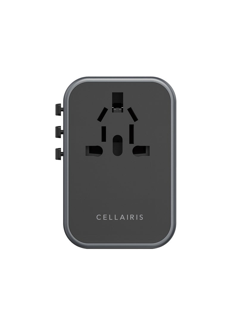 Cellairis Travel Pack World Adapter 65W + PD 2in1 Cable - Image 5