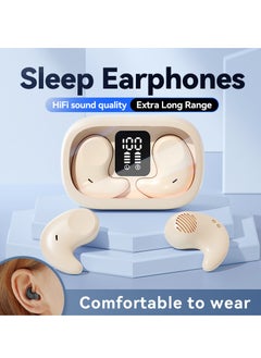 Sleep Bluetooth Earphones – Specially Designed for Side Sleeping, High-Quality TWS In-Ear Mini Earbuds. Air Conduction Wireless Bluetooth Headphones with Open-Ear Design for Comfortable, Pain-Free Long Wear During Sleep. 2025 New Invisible and Compact Model for Men and Women.