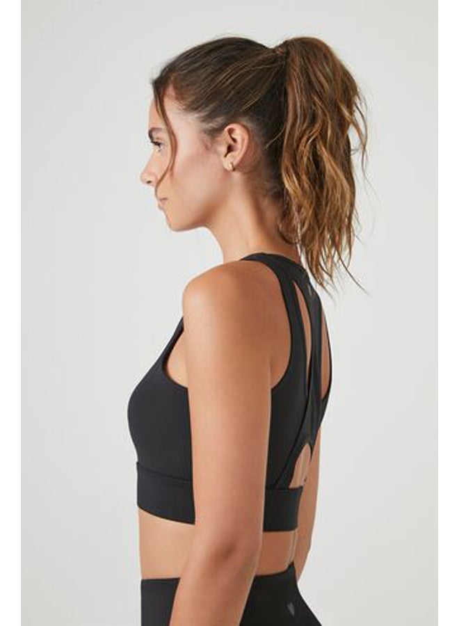 FOREVER 21 22 Graphic Zip-Up Sports Bra - Image 3