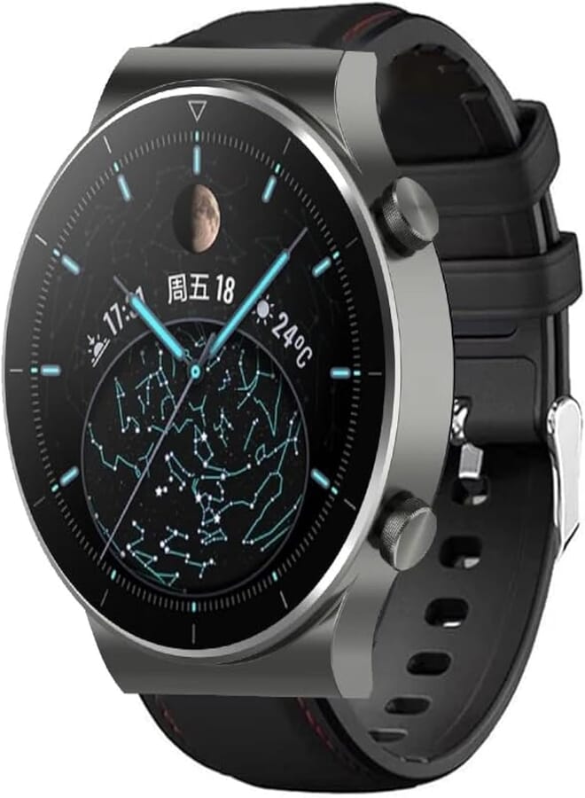 Next Next Store Leather Bracelet For Smart Watch Samsung Galaxy Huawei 22mm Watch Band Wrist Black Leather Strap