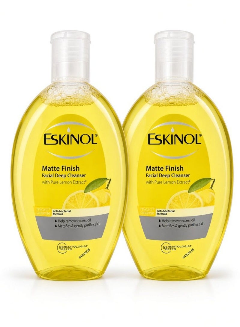 Eskinol Oil Control Facial Deep Cleanser 225ml - 2 pieces - Image 1
