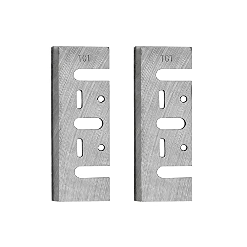 JTEX 3-1/4 Inch Carbide Planer Blades Replacement for DeWalt D26676, DW680K, Makita D-17223, N1900B, KP0800K, KP0810 and Most Hand-Held Planer - Image 1