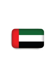971ميديا علم الإمارات العربية المتحدة - بادج معدني مطلي بطبقة إيبوكسي مع دبوس مغناطيسي أنيق ومتین لا يتسبب في تمزيق الملابس  - Image 2