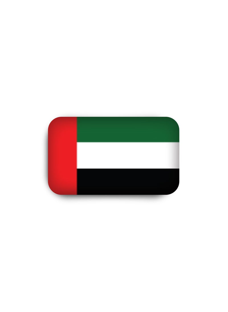 971MEDIA UAE Flag - Metal Badge Epoxy Coated with Magnetic Pin that Doesn't Tear Clothes  - Image 2