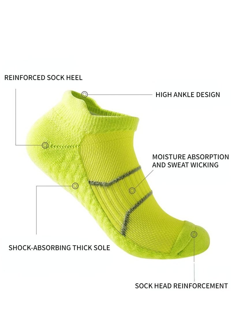Ankle Socks Women's Athletic Running Low Cut No Show Socks With Heel Tab(5 Pairs) - Image 2