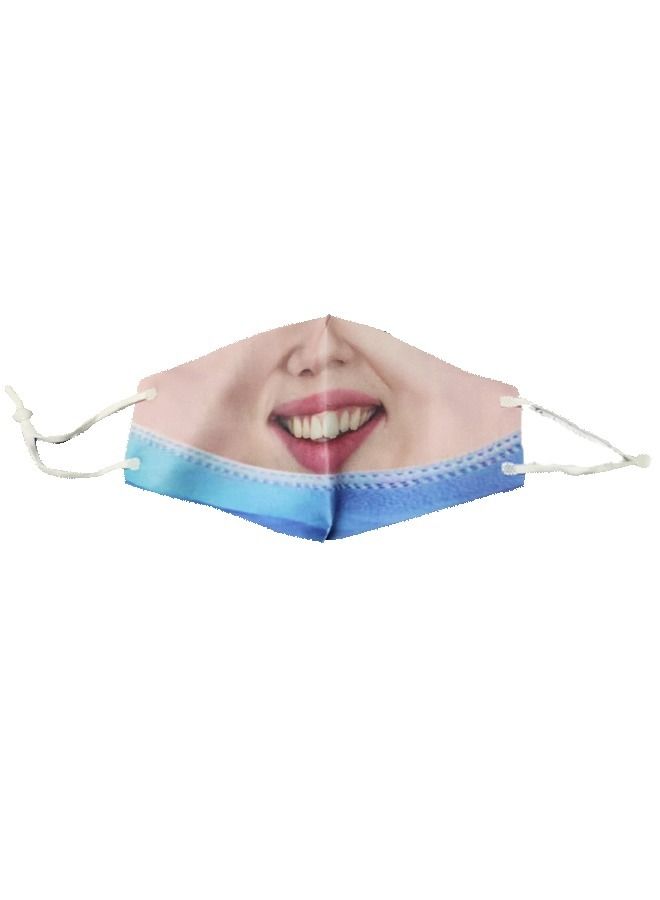 Funny 3D Print Design realistic Face Mask For Adults - Image 3