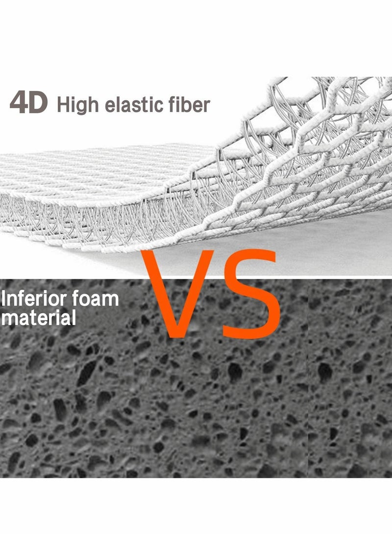 Excefore Bath Pillows, 4D SPA Air Mesh Bathtub Pillows for Tub, Shower Head Neck Shoulder - Image 3