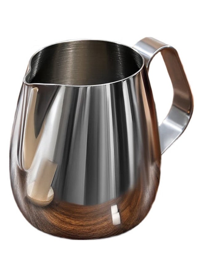 JD.com Jd Jingzao 304 Stainless Steel Milk Frother Cup, Home Use Pour-Over Coffee Milk Frother, 350Ml Mirror Polished Frothing Pitcher - Image 1