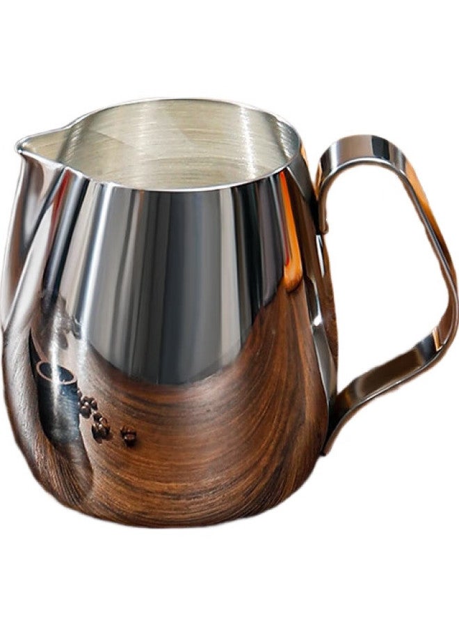 JD.com Jd Jingzao 304 Stainless Steel Milk Frother Cup, Home Use Pour-Over Coffee Milk Frother, 350Ml Mirror Polished Frothing Pitcher - Image 3