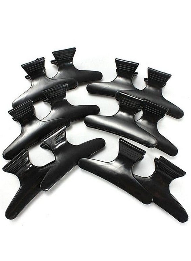 VEDETIC Black Plastic Hair Clutch/Claw For Women, Girls Medium Size Trendy Hair Clip Hair Claws (6 Pcs) - Image 2