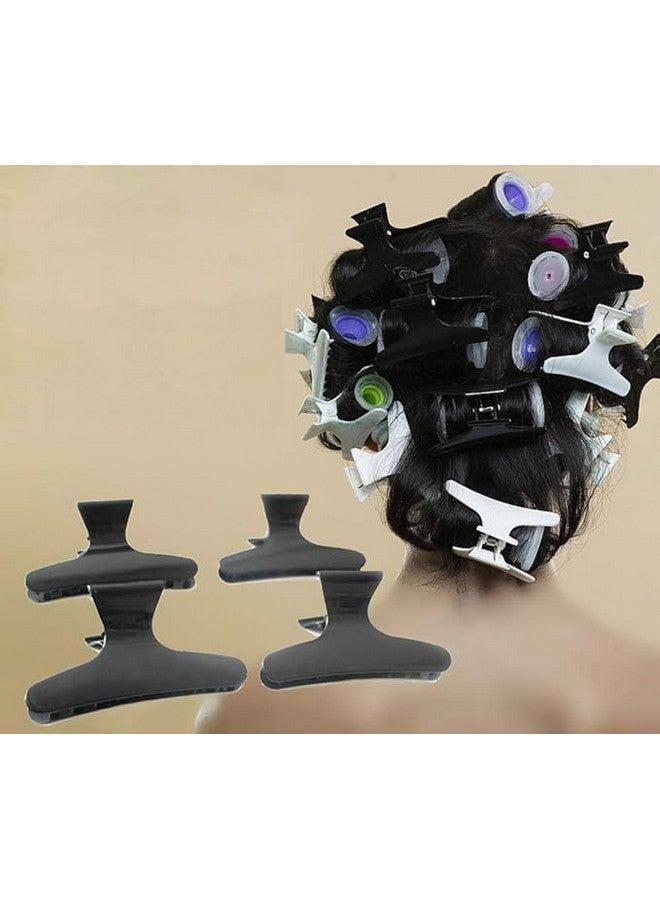 VEDETIC Black Plastic Hair Clutch/Claw For Women, Girls Medium Size Trendy Hair Clip Hair Claws (6 Pcs) - Image 5