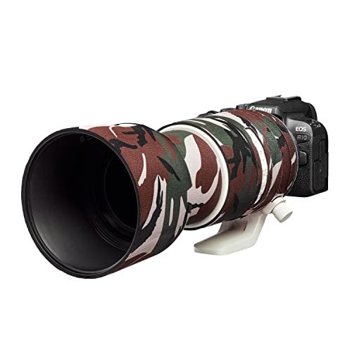 easyCover Lens protection camouflage cover Neoprene Lens Protection Compatible with Canon RF 70200mm F28L IS USM Green Camouflage - Image 3