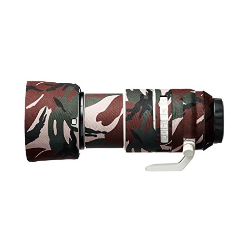 easyCover Lens protection camouflage cover Neoprene Lens Protection Compatible with Canon RF 70200mm F28L IS USM Green Camouflage - Image 1