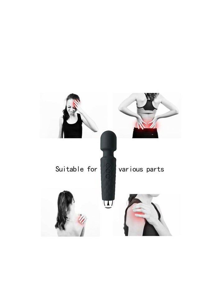 عصا تدليك كهربائية قوية لاسلكية لإعادة الشحن بمنفذ USB قابلة لإعادة الشحن لتخفيف آلام الجسم - Image 2