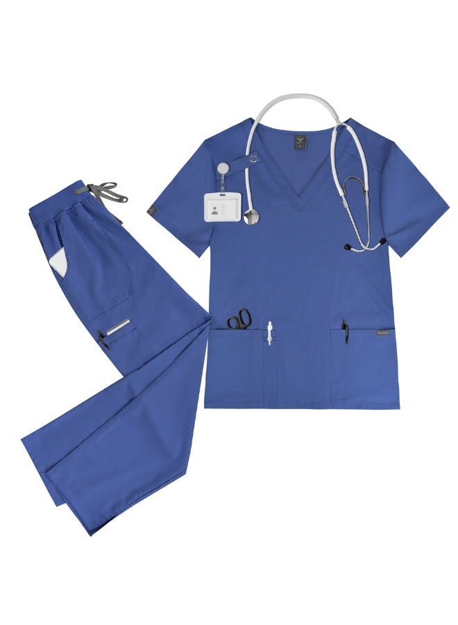 NIBEMINENT Hospital Accessories Beauty Costume High-Quality Scrubs Women Surgical Scrubs Set Clinical Scrubs Set - Image 1