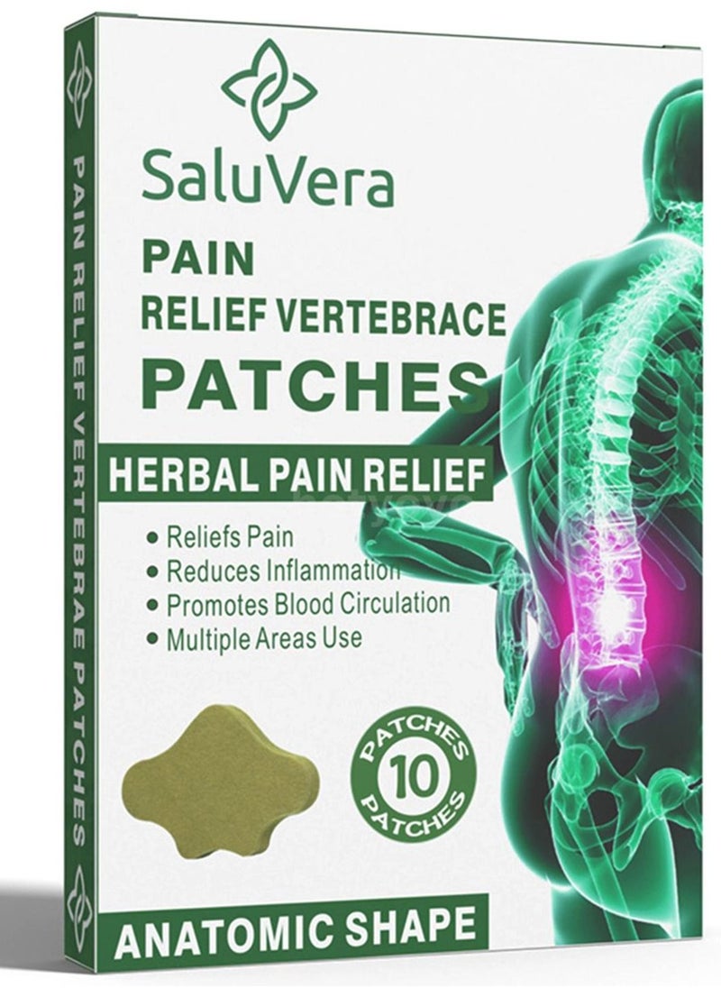SaluVera SaluVera 10Pcs/Box Pain Lumbar Vertebra Patches Herbal Extract  - Image 1