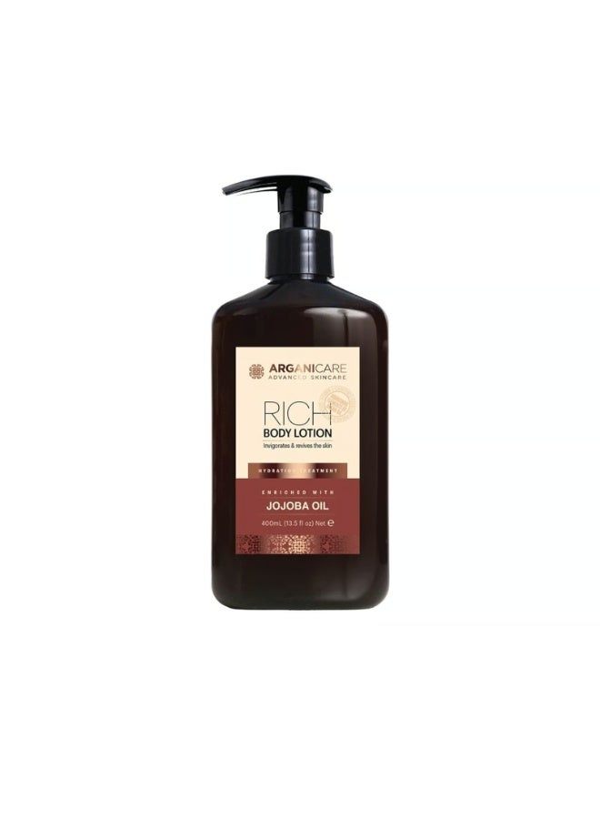 Arganicare Jojoba Oil Rich Body Lotion 400ml - Image 1