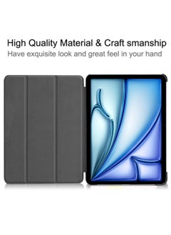 Best Choice Products Case for iPad Air 11 inch M2 (2024) & iPad Air 5th/Air 4th Generation 10.9 inch (2022/2020) Trifold Stand Cover with Auto Sleep/Wake [Pencil Charging] Magnetic Smart Hard Back Shell,Red  - Image 3
