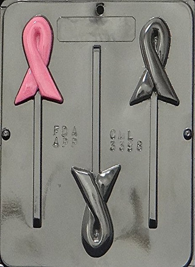 Lollipops Awareness Ribbon Lollipop Chocolate Candy Mold 3398 - Image 2