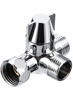Diverter, Solid Brass Shower Arm Diverter Valve,Handheld Shower and Shower Head Shower Arm 2-Way Diverter for Handshower Universal Component, Replacement Par