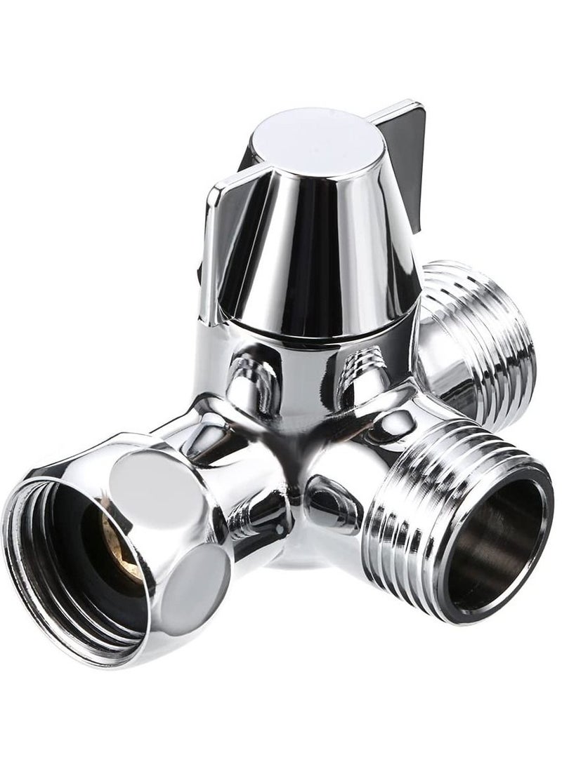 SYOSI - Diverter, Solid Brass Shower Arm Diverter Valve,Handheld Shower and Shower Head Shower Arm 2-Way Diverter for Handshower Universal Component, Replacement Par - Image 1