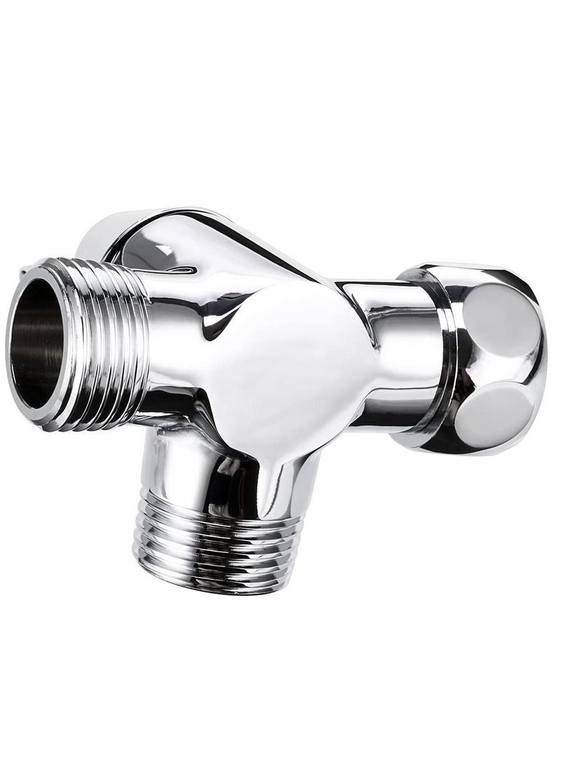 SYOSI - Diverter, Solid Brass Shower Arm Diverter Valve,Handheld Shower and Shower Head Shower Arm 2-Way Diverter for Handshower Universal Component, Replacement Par - Image 1