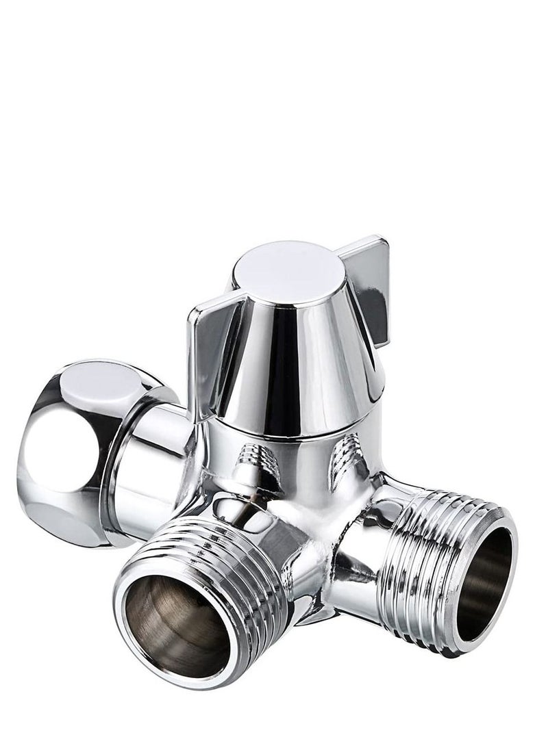 SYOSI - Diverter, Solid Brass Shower Arm Diverter Valve,Handheld Shower and Shower Head Shower Arm 2-Way Diverter for Handshower Universal Component, Replacement Par - Image 1