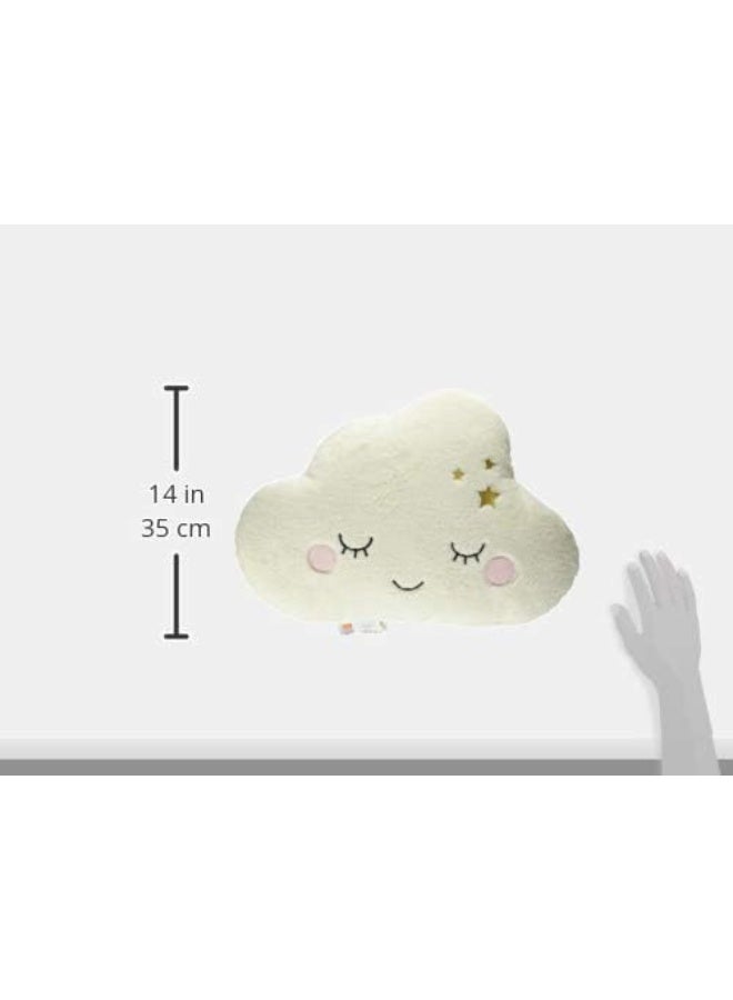 NoJo Little Love by NoJo - Plush Cloud Shaped Decorative Pillow, Decorative Nursery Pillow, Playroom DÃ©cor, Cute Throw Pillows, White, 1 Count (Pack of 1) - Image 1
