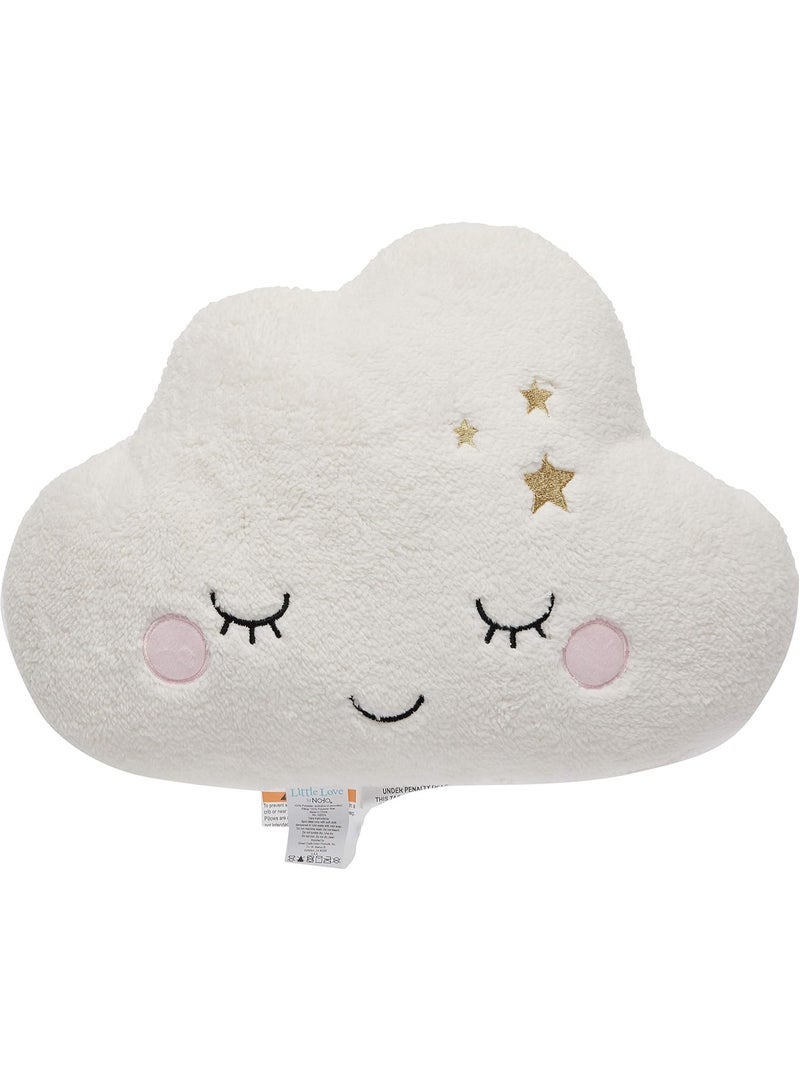 NoJo Little Love by NoJo - Plush Cloud Shaped Decorative Pillow, Decorative Nursery Pillow, Playroom DÃ©cor, Cute Throw Pillows, White, 1 Count (Pack of 1) - Image 3