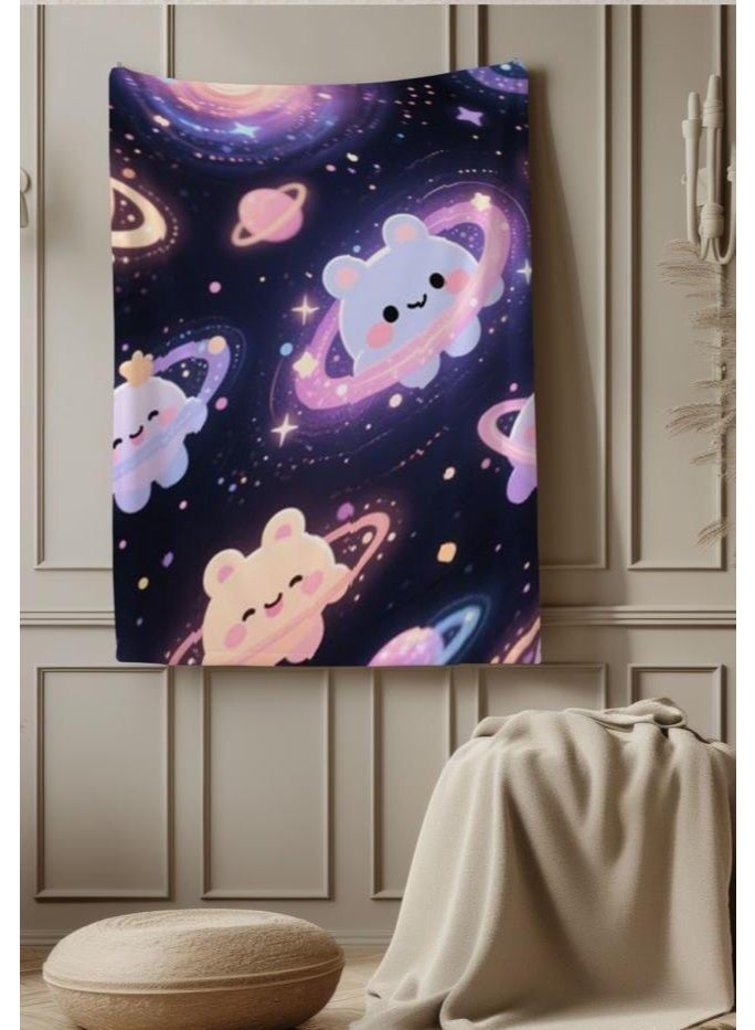 عام بطانية رقيقة من الفانيلا الكرتونية للأطفال والرضع (دافئة ومريحة، ومناسبة للنوم والألعاب) 70 سم * 100 سم - Image 2