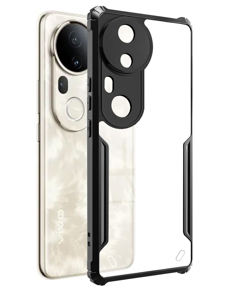 Spazy Case® Vivo T4 Ultra Back Cover | Transparent Crystal Clear Hard PC Back Case with TPU Bumper, Drop Protection Case Cover for Vivo T4 Ultra - Image 1