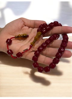 just naturals German Faturan Prayer Beads For Men 33 Beads Size 10.5mm x 10mm  - Image 1