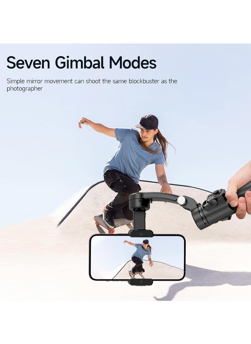 TOKQI - Handheld 3-Axis Gimbal Stabilizer for Phone Vlog Gimbal Anti-Shake with Detachable Remote Control Mini Tripod Max. 280g Payload Replacement for iPhone 16/15/14/13/12 Android Phones - Image 1
