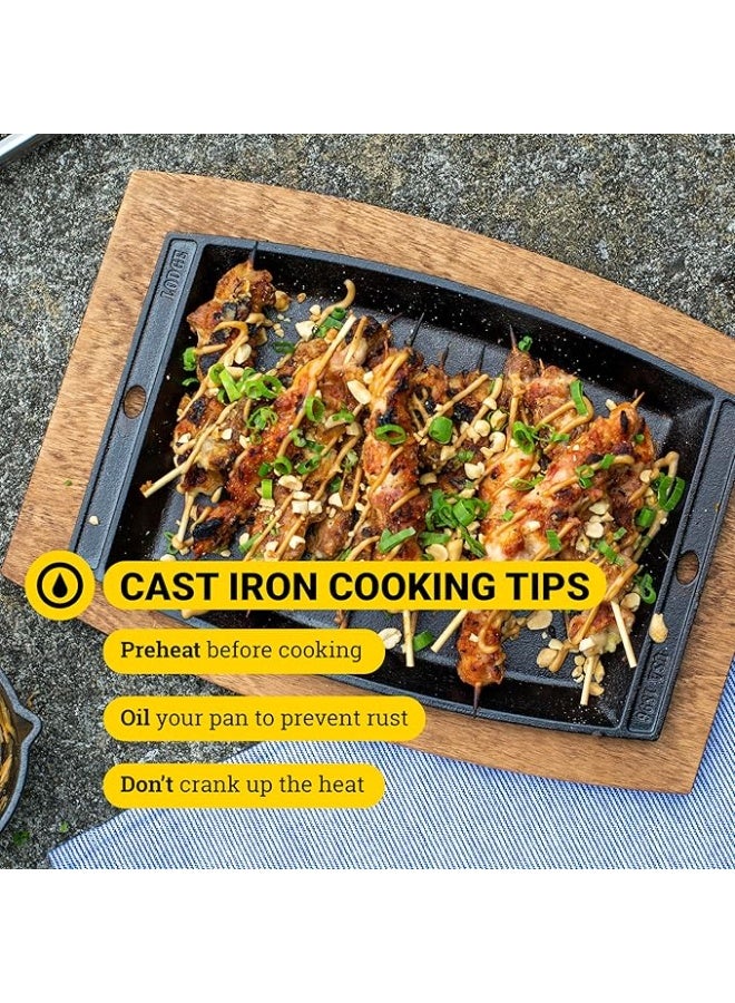 Lodge Cast Iron Chef's Sizzlin Platter - Black - Image 3