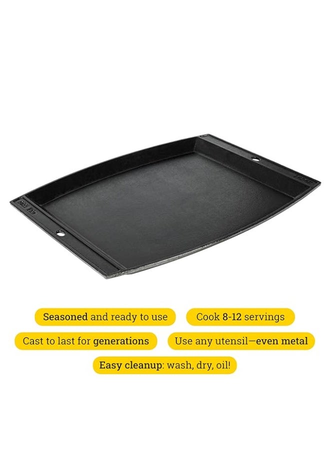 Lodge Cast Iron Chef's Sizzlin Platter - Black - Image 4