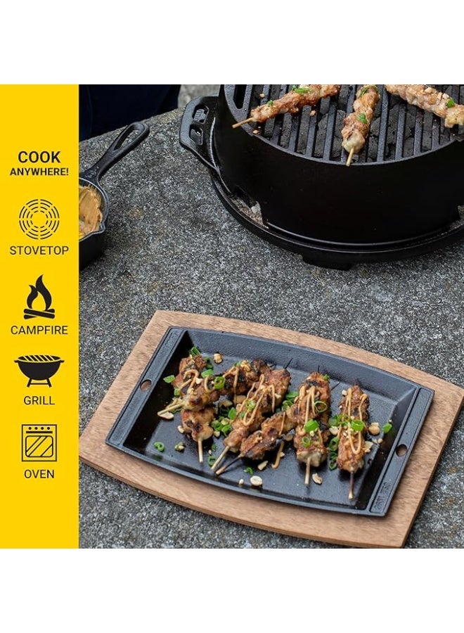 Lodge Cast Iron Chef's Sizzlin Platter - Black - Image 2